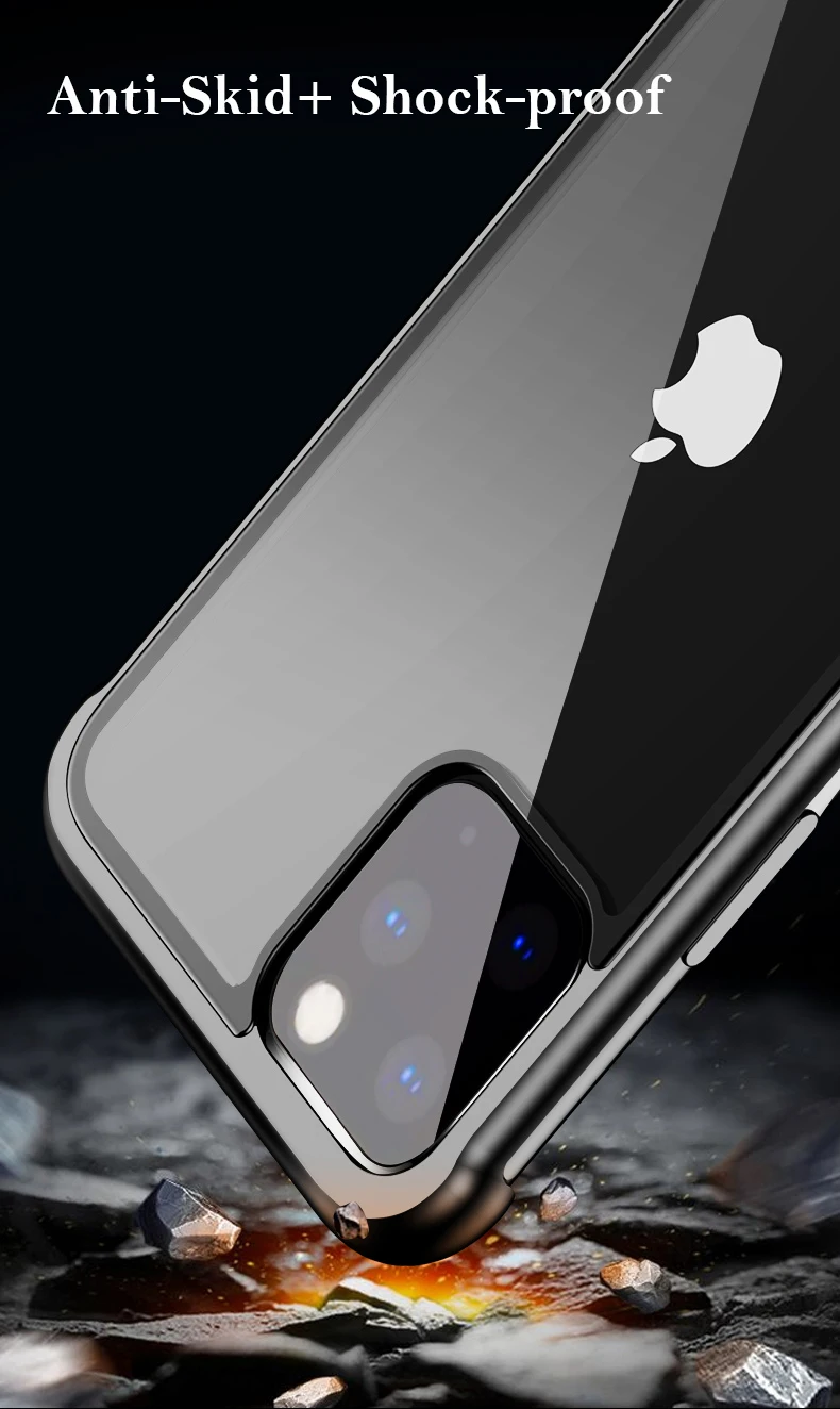 Безрамное алюминиевое чехол-бампер для телефона для iPhone 11 11 Pro MAX XS XR Coque очки с металлической оправой чехол для iPhone 8 7 Plus чехол