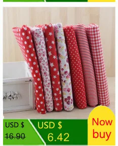 Booskew Home Telas, хлопок, ткань, 40 см x 50 см, 7 шт., набивные цветы, жировые кварталы, сделай сам, ручная работа, подушка для шитья, лоскутное шитье, кукольная кровать