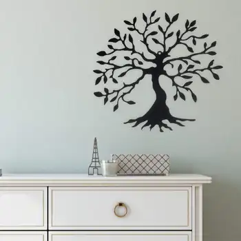 

Creative 30*30cm Metal Christmas Tree Wall art Hanging European Style Living Room Home Decor Art Bedroom Decoration Wall Decor