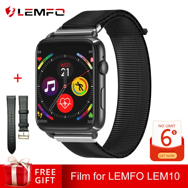 

LEMFO NEW LEM10 LTE 4G Smart Watch Android 7.1 1.82 Inch Big Screen 3GB + 32GB Sim Camera 700mah Battery Smartwatch Men Women