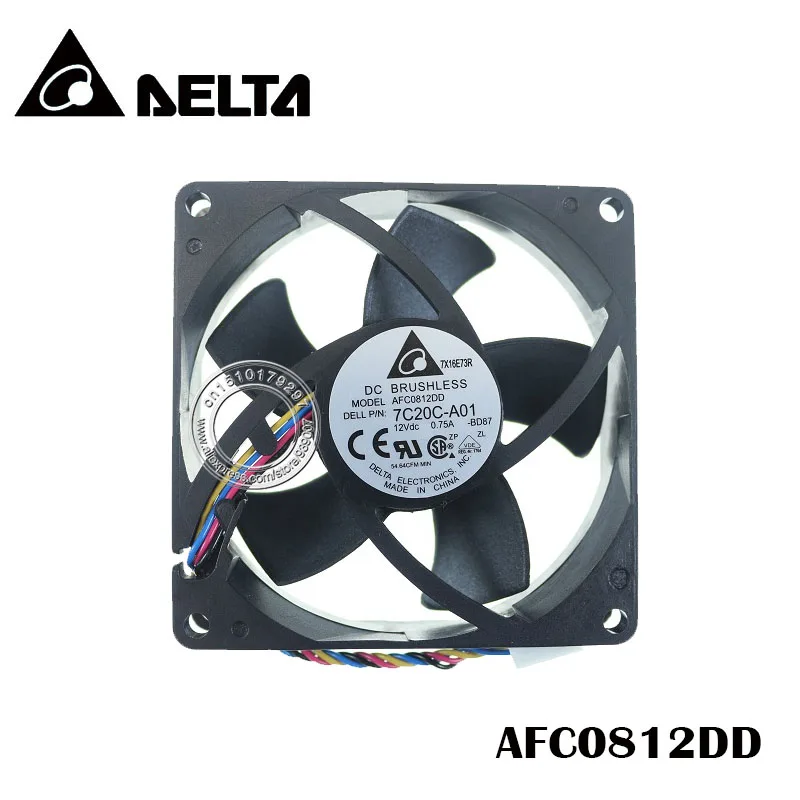 AFC0812DD 12VDC 0.75A-BD87 Процессор вентилятор для Alienware X51 07C20C-A01 12VDC 0.75A 4PIN