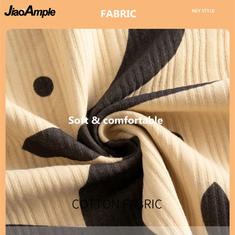 Pajamas Women Spring Autumn Cotton Long-sleeved Trousers Pijamas Two-piece Korean Cute Sleepwear Cartoon Homewear Nightie Set