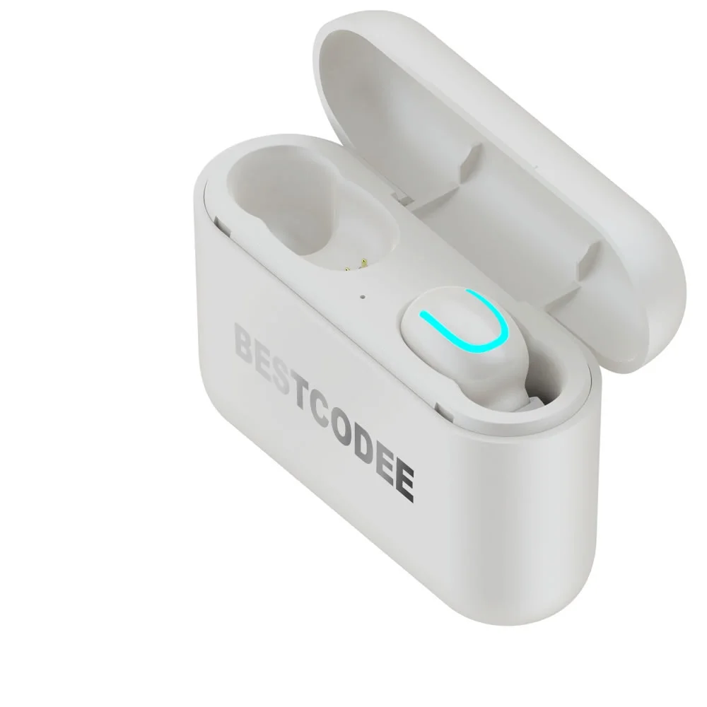 Q32 TWS 5,0 беспроводные bluetooth IPX5 водонепроницаемые наушники с зарядной коробкой беспроводные tws наушники - Цвет: single ear white