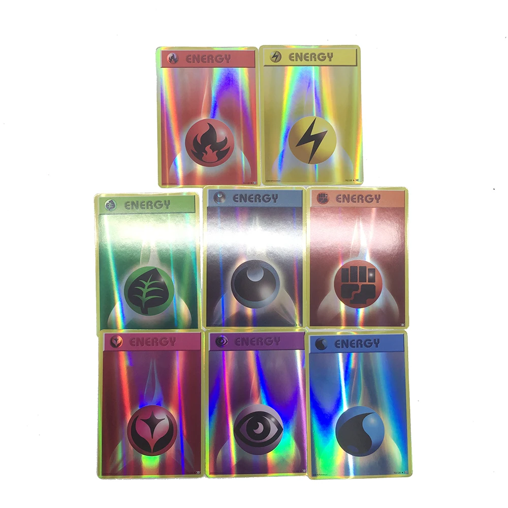 TAKARA TOMY Pokemon 100 шт. GX Мега тренажер энергия флэш-карта 3D версия Меч Щит Солнце Луна карта коллекционный Подарок детская игрушка
