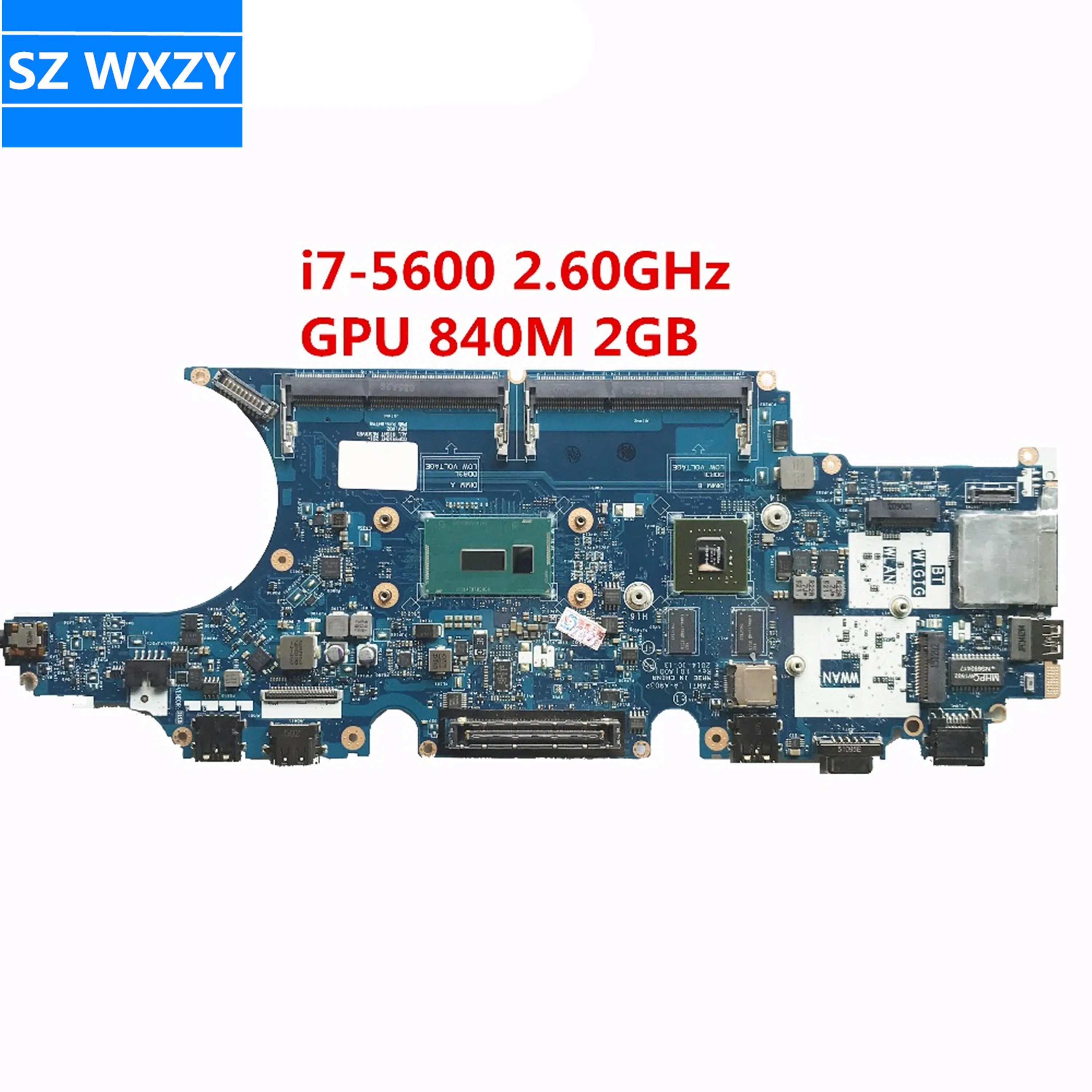 SZWXZY для DELL E5450 Материнская плата ноутбука 017FG2 17FG2 с SR23V i7-5600 2 60 ГГц Процессор 840 м Гб