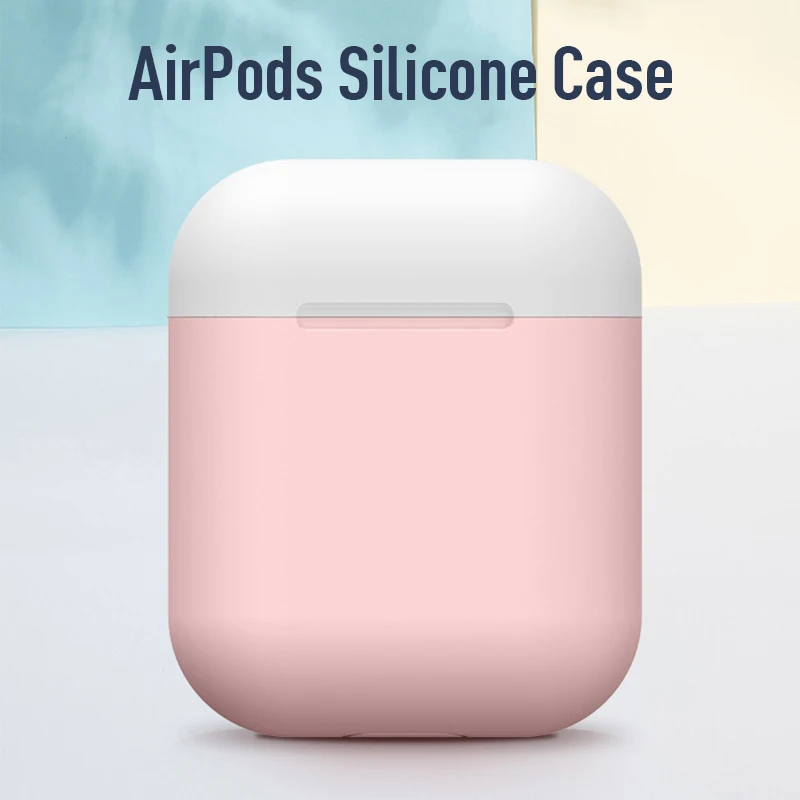 Цветной Мягкий силиконовый чехол для AirPods, уплотненные наушники для apple Airpods, противоударный чехол для AirPod, защитный чехол