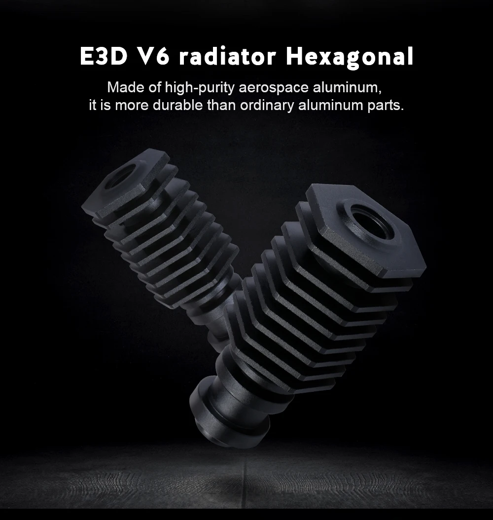E3D V6 радиатор шестигранный радиатор для E3D V6 Hotend цельнометаллический радиатор 1,75 мм для 3d принтера