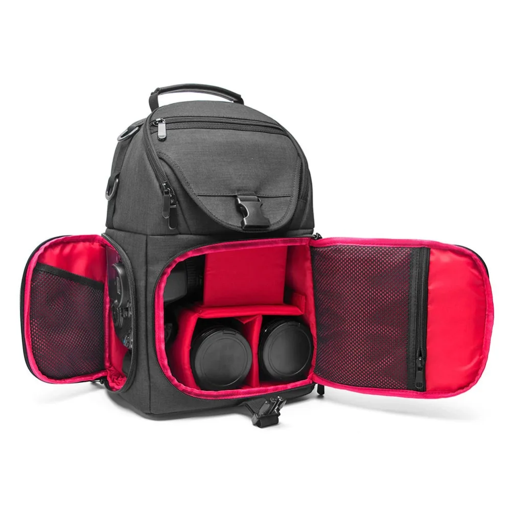 Фото камера DSLR видео Waterprpof Оксфорд ткань мягкие Плечи Рюкзак SLR сумка чехол для цифровой объектив камеры штатив-Трипод