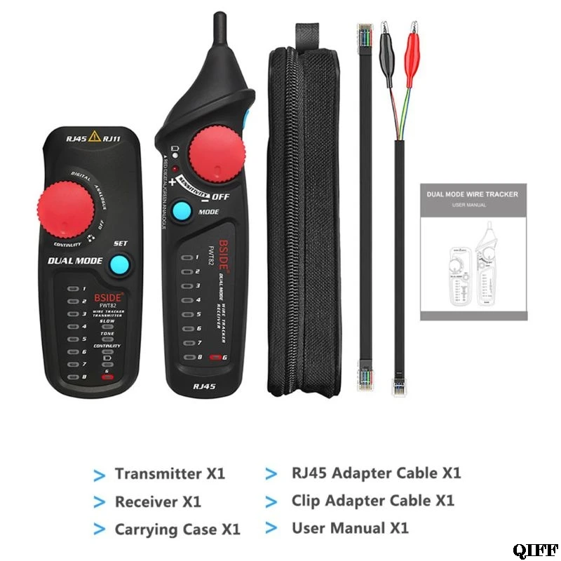 Детектор BSIDE FWT82 двойной режим сетевой кабель трекер анализатор детектор LAN RJ45 RJ11 линия Finder