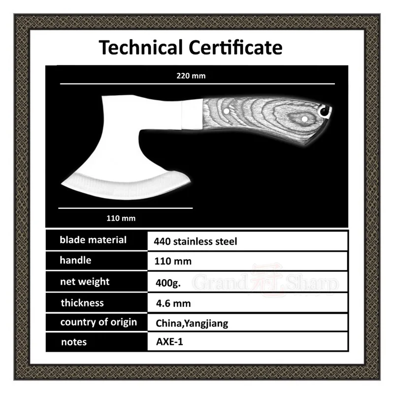 Boning-Knife-Stainless-Steel-Chopping-Meat-Bones-Survival-Axe-Camping-Fire-hatchet-Outdoor-Tools-Hunting-Knife