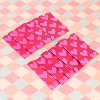 

10PCS Aluminum Anti-Scanning Antimagnetic Case Heart Pattern Signal Blocker Pouch for Credit Card ID Card Passport