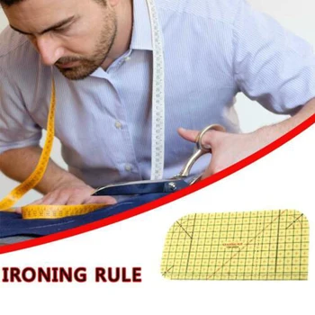 

Iron Heat Hot Ironing Ruler Craft Diy Sewing Supplies Measuring Tool Heat-resistant Ruler Ruler For Hand-made Patchwork Design