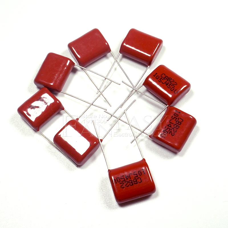 Polypropylene Film Capacitor CBB 10PCS 1uF 450V Pitch 15mm 105