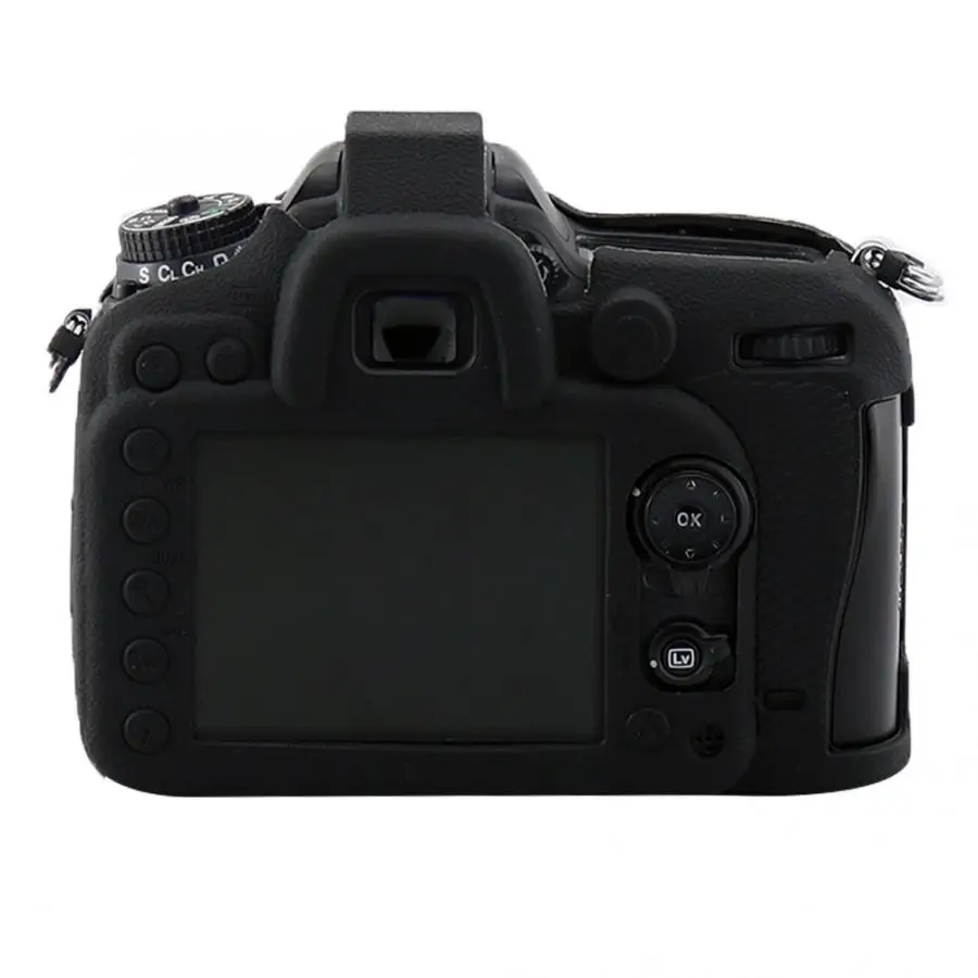 Для Nikon D7100/D7200 чехол для камеры Мягкий силиконовый чехол Защитный черный силиконовый чехол для камеры
