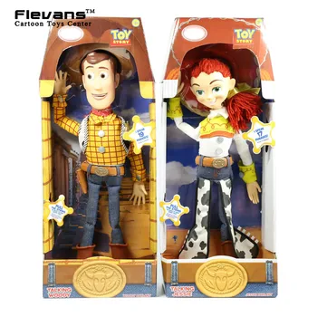

Toy Story 3 Talking Woody Jessie PVC Action Figure Collectible Model Toy Doll Christmas Birthday Gift for Kids Children