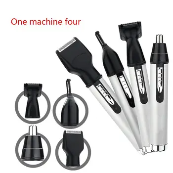 

4 in 1 Rechargeable Nose Hair Trimmer Sideburn Beard Repair Eyebrows Razor Tool