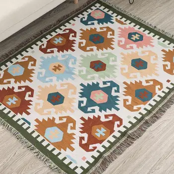 

Multi-Function Decor Aztec Navajo Towel Mat Cotton Blanket Sofa Rug Throw Sofa Geometry Bed Throw Decor Chair Blanket Texti Y8S0