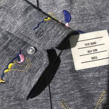 Независимая Самостоятельная дизайнерская брендовая Высококачественная винтажная рубашка в европейском английском стиле для подиума, роскошная мужская рубашка с длинными рукавами amekaji