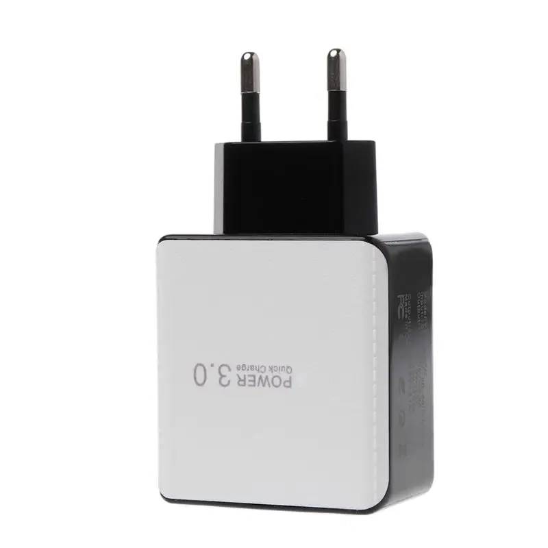 Настенное зарядное устройство, адаптер питания QC3.0, двойной USB, штепсельная вилка стандарта ЕС и США, быстрая зарядка, портативная, для путешествий, для Apple iPhone, samsung, Xiaomi, sony, LG
