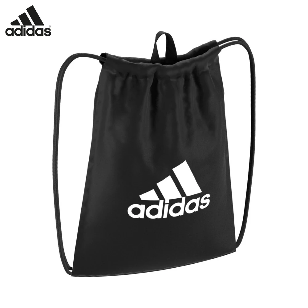 ADIDAS ESSENTIALS LOGO SHOULDER BAG (BLACK / WHITE)