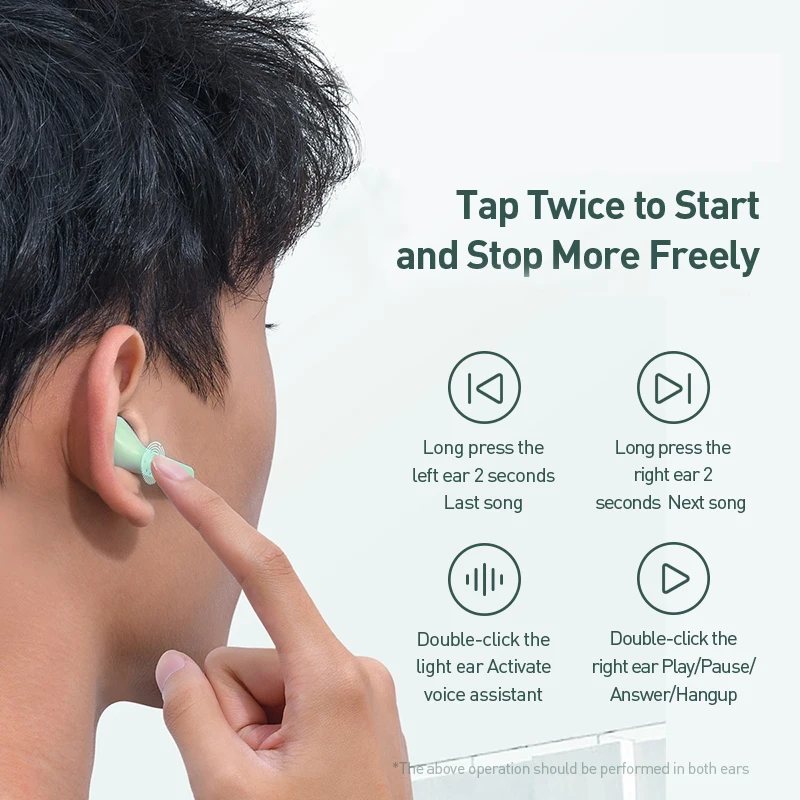 Tanie Baseus W09 TWS bezprzewodowe słuchawki Bluetooth inteligentne sterowanie dotykowe bezprzewodowy TWS słuchawki z bas radiowy dźwięku Smart Connect