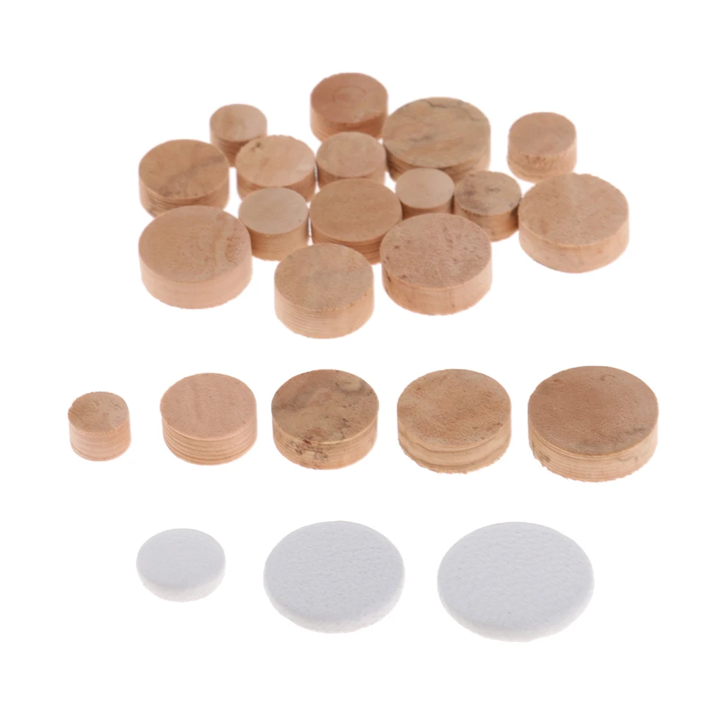 Exquisite Oboe Cork Pads Mats Leather Pads Pack DIY Woodwind Instrument Accessory