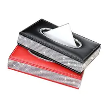 Bling машина использовать коробка ткани высокого класса полный бриллианты бумажное полотенце чехол для интерьерный Декор Аксессуары