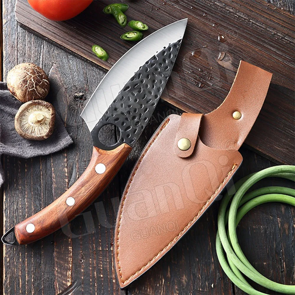 Meat Cleaver Hunting Knife Handmade Forged Boning Knife Serbian Chef Knife  Stainless Steel Kitchen Knife Butcher Fish Knife Kitchen Knife Knives -  Temu Austria