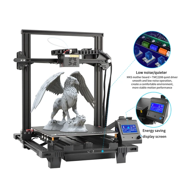 IdeaFormer-impresora 3D Pro 300x300, placa de construcción magnética, detección de filamentos rotos, con 2kg de filamento PLA 5