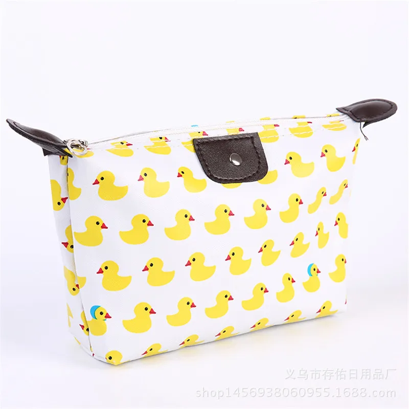 

Fashion Multifunction Beauty Cosmetic Dumpling Makeup Bag With Floral Pattern Women Travel Clutch Bag Handbags Waterproof Bag
