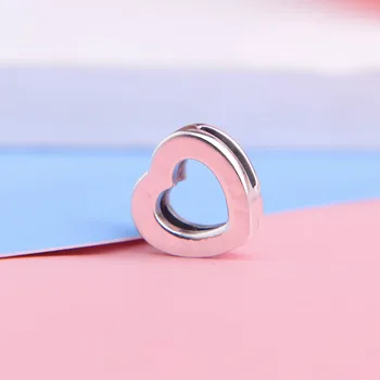 

2020 Valentine's Day Reflexions heart Charm 925 Sterling silver clip beads Charms fit Reflexions Bracelet DIY for women jewelry