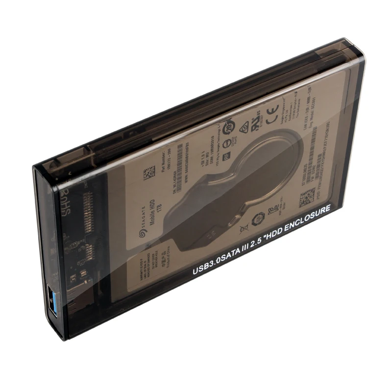Qиндийский 2,5 HDD чехол SATA к USB 3,0 адаптер внешний жесткий диск Корпус для SSD диск коробка-чехол на HDD HD 2,5 SSD чехол SATA к USB