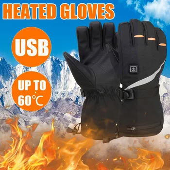 

Motorcycle Gloves Waterproof Heated Moto Touch Screen USB Charging Winter Warm Motorbike Racing Riding Gloves