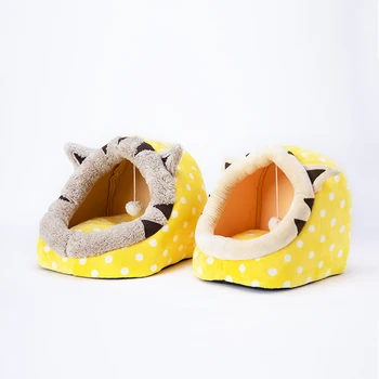 

Cartoon Cat nest Washable Warm Winter Cat Dog Bed House Animal Sleeping Mat Cat Supplies Pad Nest Kennel Pet Supplies Hot Sale