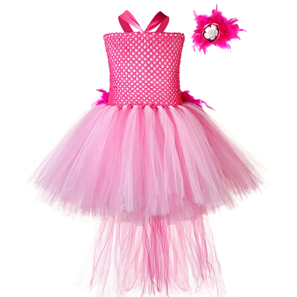 Yellow Chicken Girls Tutu Dress Kids Farm Animal Party Halloween