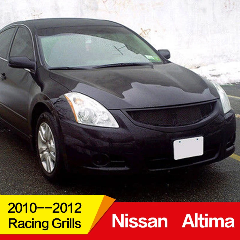 

Use for Nissan Altima sedan racing Grills 2010 11 12 Year 4-door carbon fibre Front Racing Grille Cover accessorie body kit