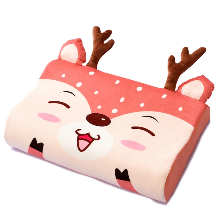 Kids Memory Foam Pillow Neck Pillow Fiber Slow Rebound Soft Baby Pillow Cartoon Printing Children Pillows Children's Bedding 5