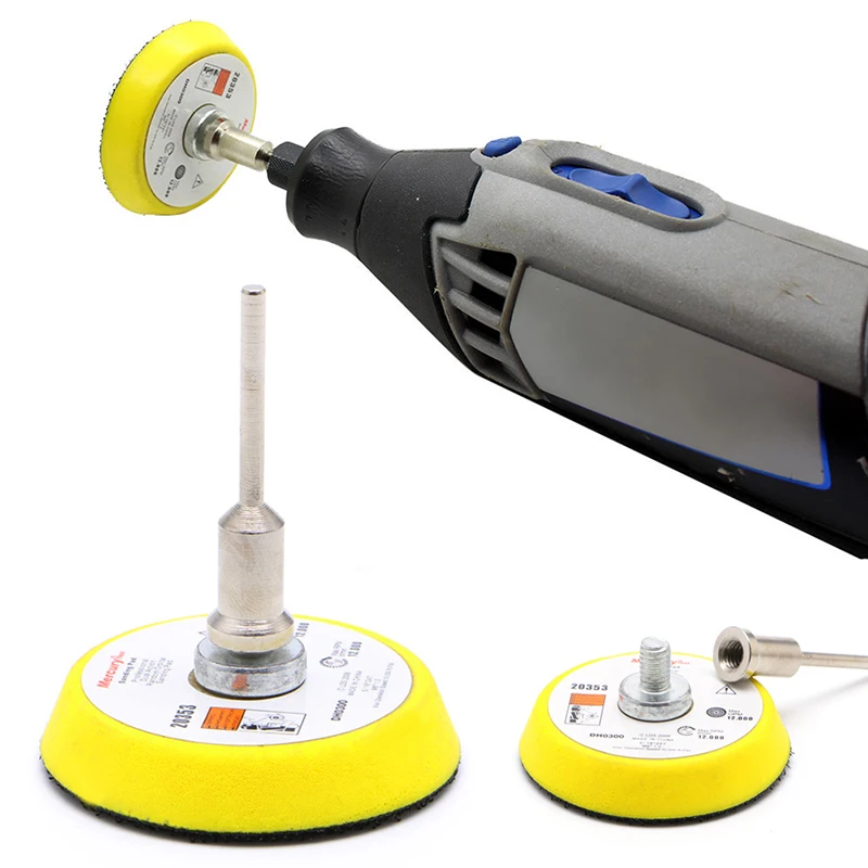 

50mm 2 Inch Polishing Mix Grit Sanding Disc Polish Pad Backer Sander Plate with 3mm Shank For Electric Grinder Rotary Tool