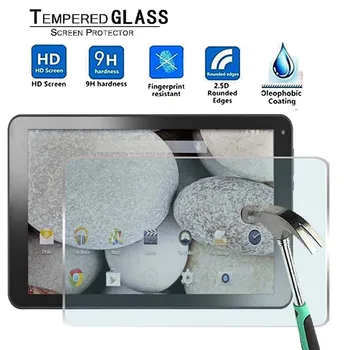 

For DigiLand DL1010Q 10.1" -Premium Tablet 9H Tempered Glass Screen Protector Film Protector Guard Cover