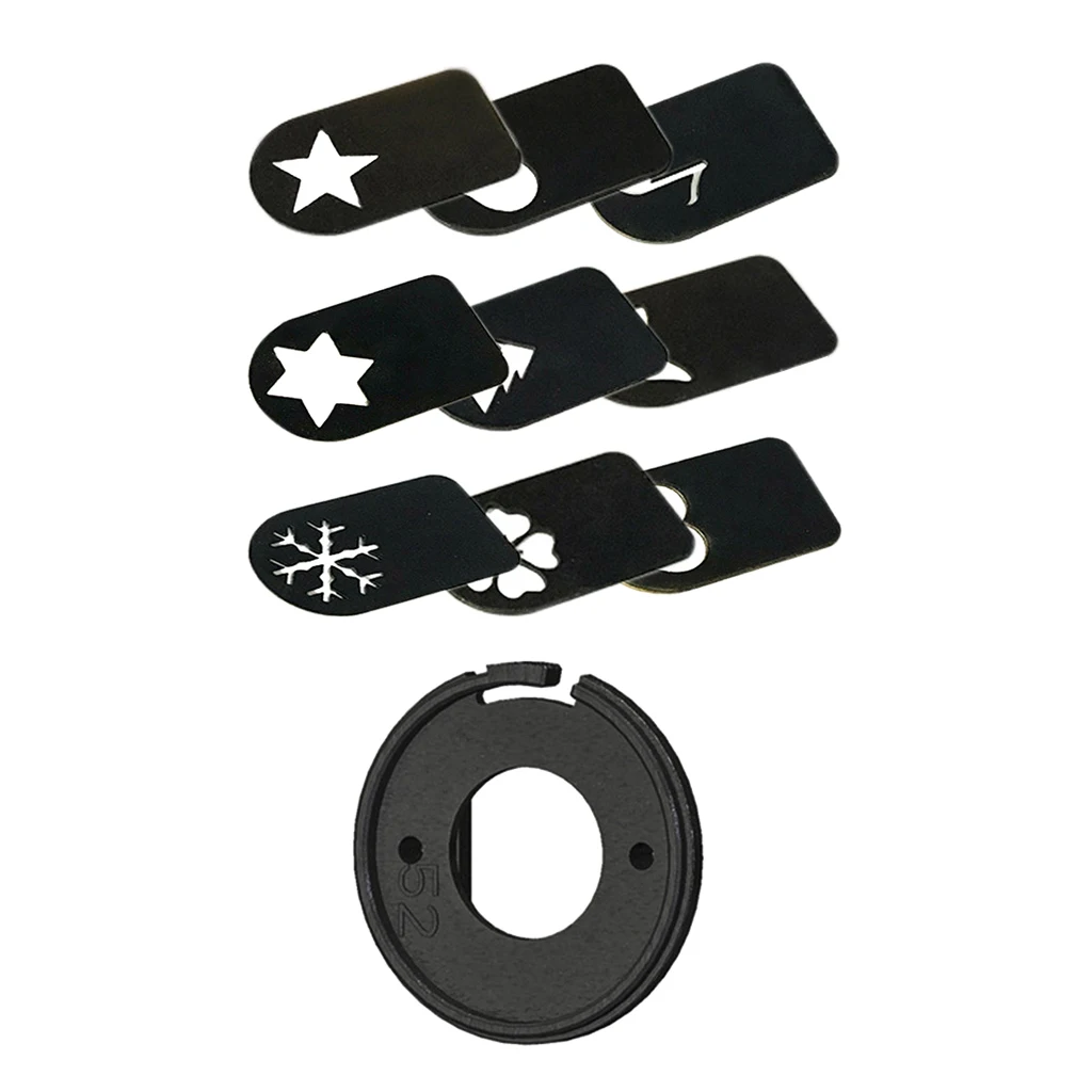 82mm Bokeh Special Effect Kit Spot Card Star Flower Music & Camera Lens Cap