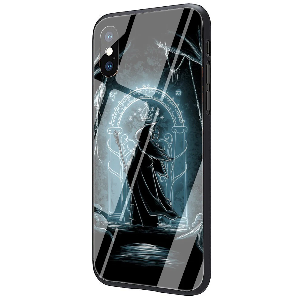 G5 EWAU Властелин колец закаленное стекло чехол для телефона чехол для iPhone 5 5S SE 6 6s 7 8 Plus X XR XS 11 Pro Max - Цвет: G5