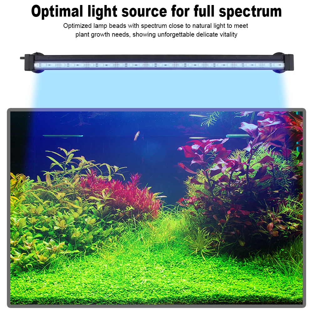 APP 제어 RGB 버블 램프 AC 110V-240V LED 수족관 물고기 탱크 빛 수족관 물고기 탱크 빛 원격 제어