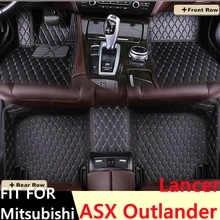 

Sinjayer Waterproof Leather Custom Fit Car Floor Mats Front &Rear FloorLiner Auto Carpet Mat For Mitsubishi ASX Outlander Lancer
