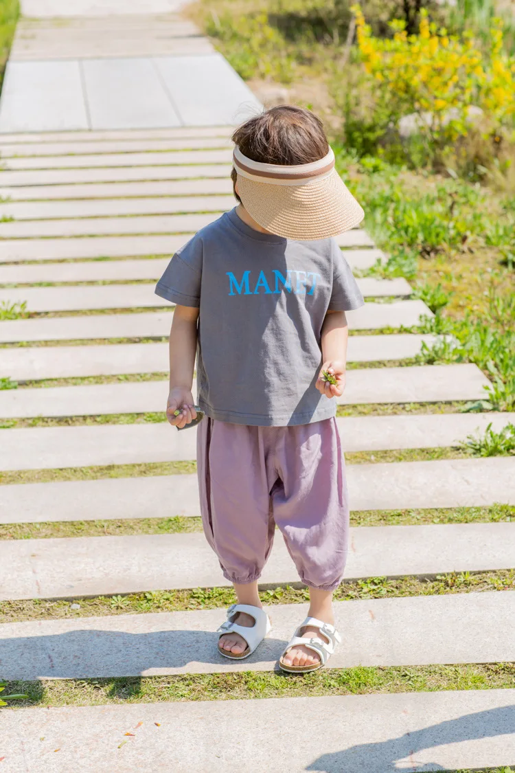 Больше Lala BOY'S Pants летние тонкие детские противомоскитные штаны детская одежда детские повседневные брюки Брюки-фонарики