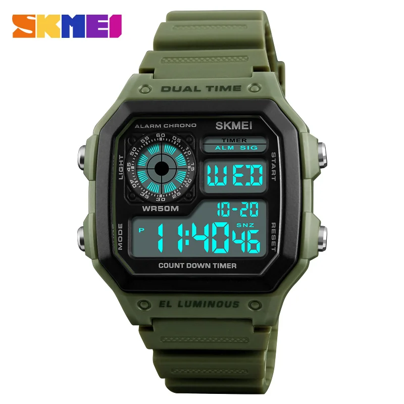 

Skmei Men Watches Luxury Brand Fashion Digital Watch Outdoor Multifunction Chronograph Waterproof Wristwatch reloj hombre 1299