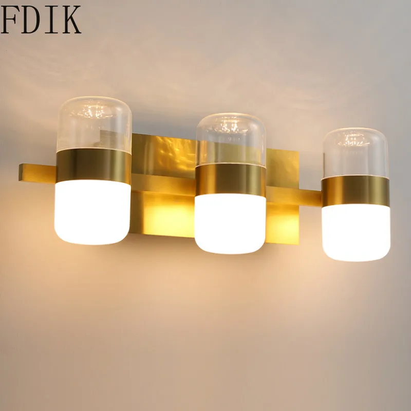 

Scandinavian LED Wall Lamp Modern Rotatable Lights Luxury Living Room Background Dressing Table Bathroom Mirror Decor Lighting