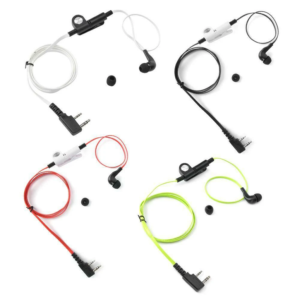 

10pc 2 PIN In-Ear Earpiece Headset Headphone Earphone Mic For KENWOOD TH-G71A KPG87D For Baofeng UV-B5 Retevis H777 RT-5R Radio