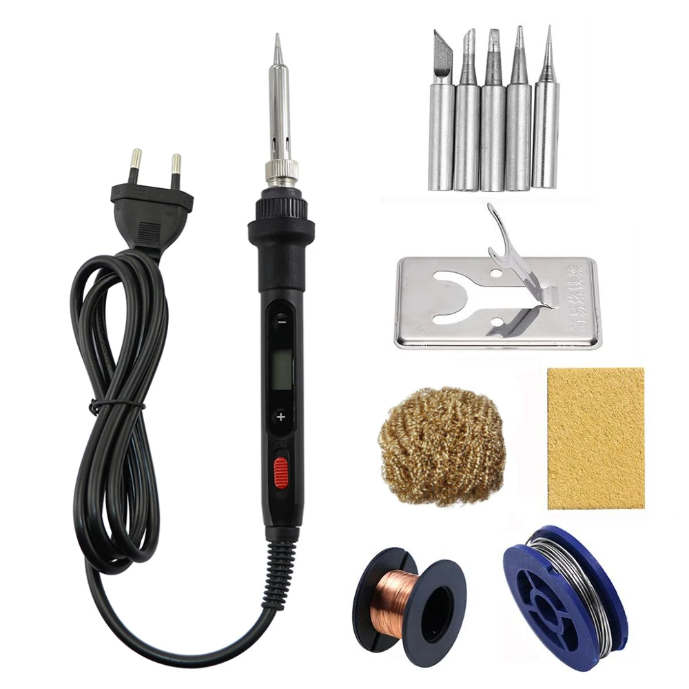 80W Electric Soldering Iron High Power LCD Digital Display Constant Temperature Electric Soldering Iron Repair Tool rework station Welding Equipment