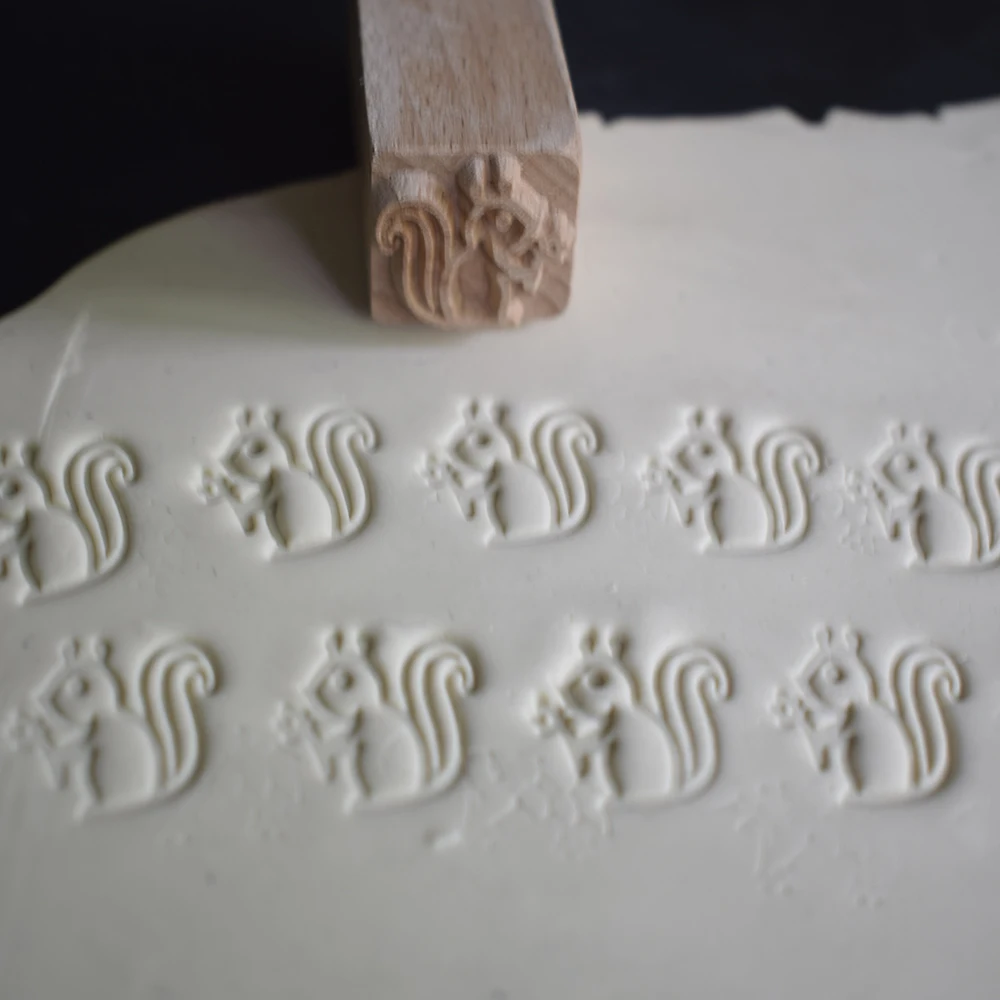Деревянный штамп Diy рельефная скульптура модель Керамическая керамика Полимерная глина инструменты деревянные штампы - Цвет: songsu