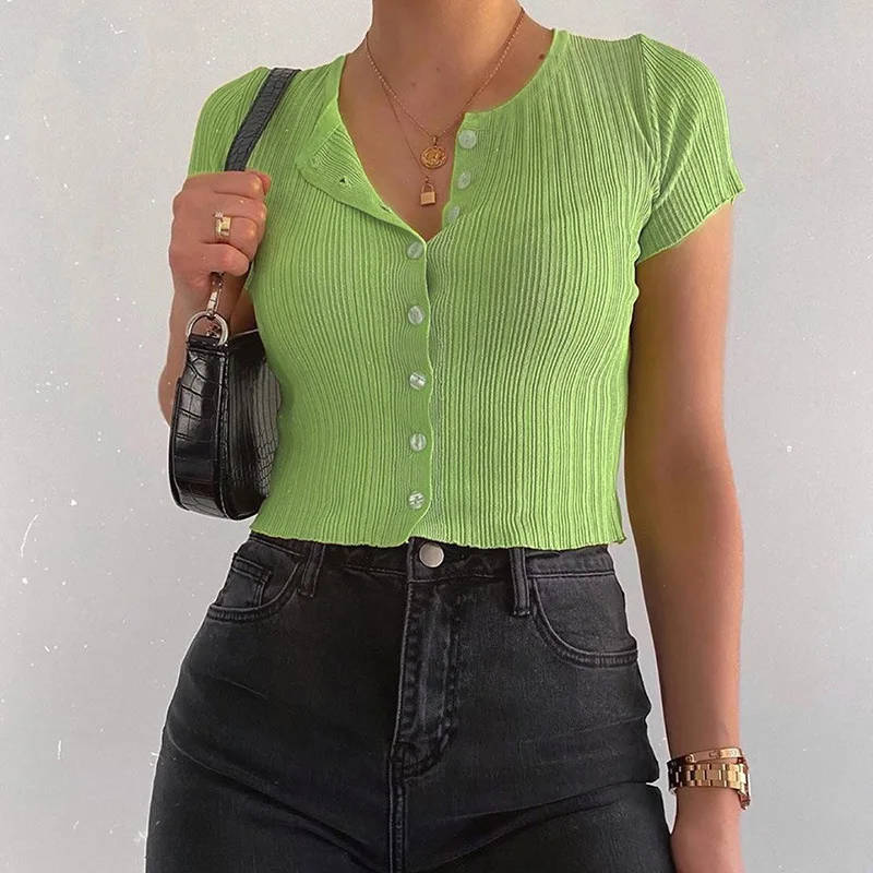 

Women Cardigan Summer Crop Tops Cardigans Knitted Short Sleeve Fashion Casual Basic Lace Short Women Clothing